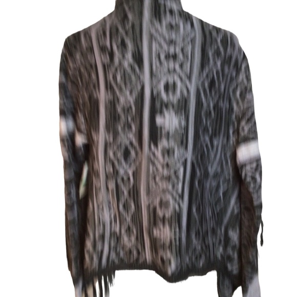 belle du jour Open Fringe Cardigan Women's Size Large NWT - Picture 6 of 9